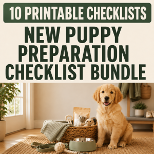 New Puppy Preparation Checklist Bundle