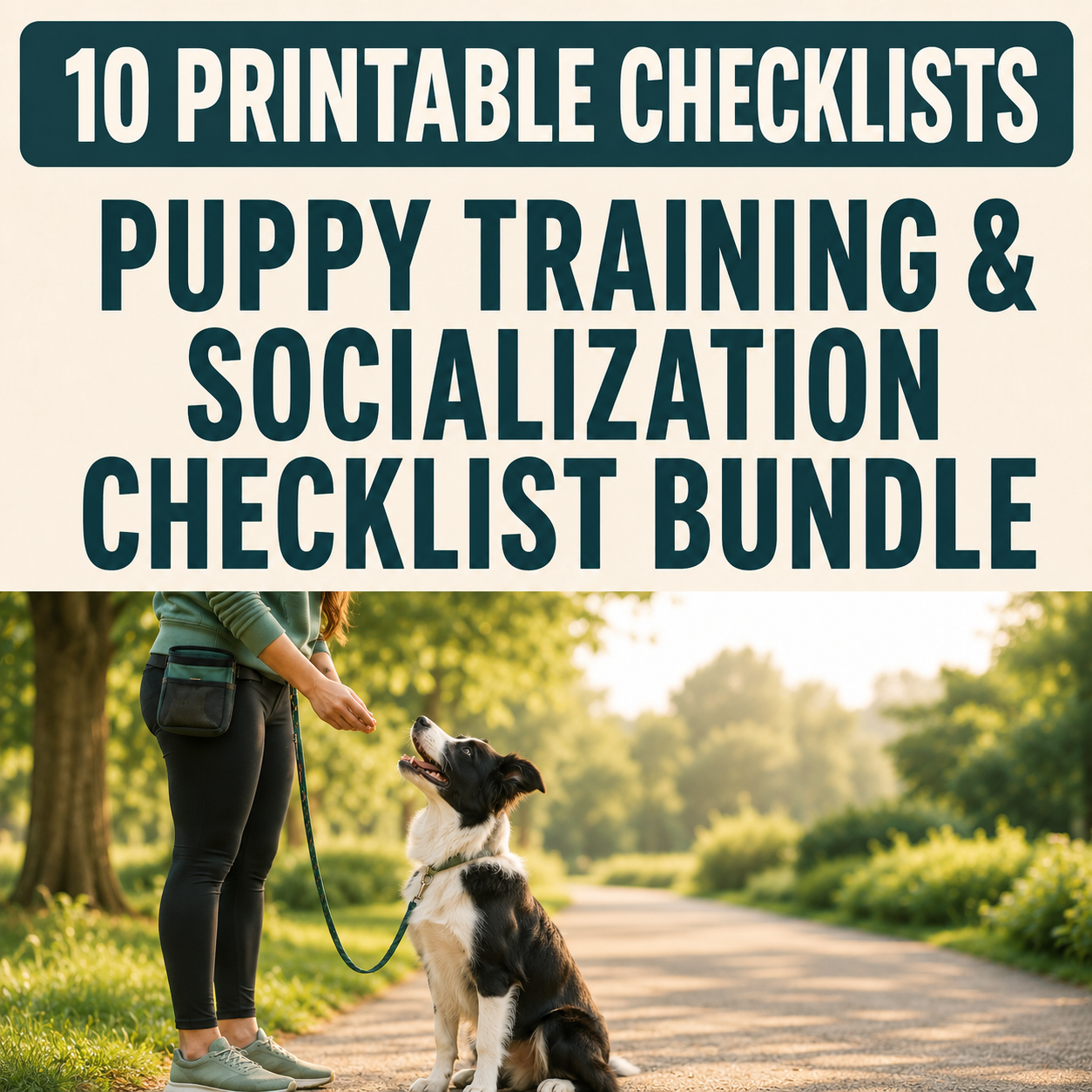Puppy Training and Socialization Checklist Bundle